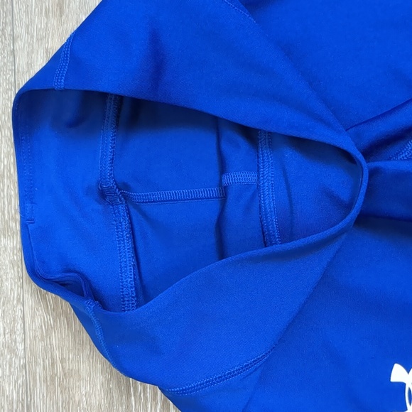 Under Armour Girls Spandex Training Shorts Gymnastics Running Active Wear Medium - Picture 4 of 11